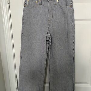 J. Crew Women’s Relaxed Striped Jeans -